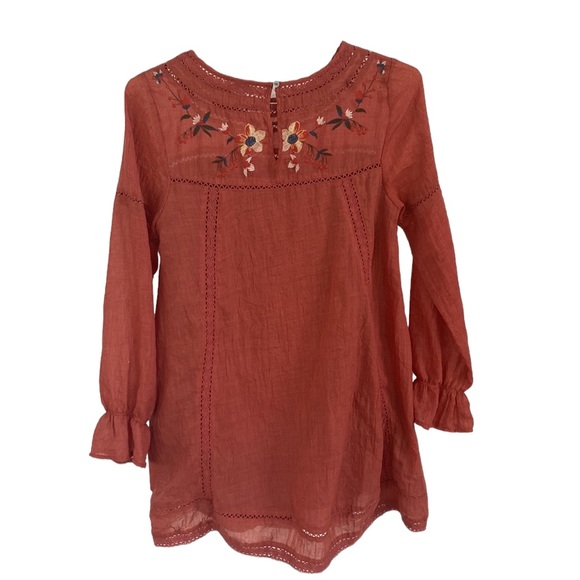 Umgee Embroidered Boho Dress Size Small - Picture 2 of 6
